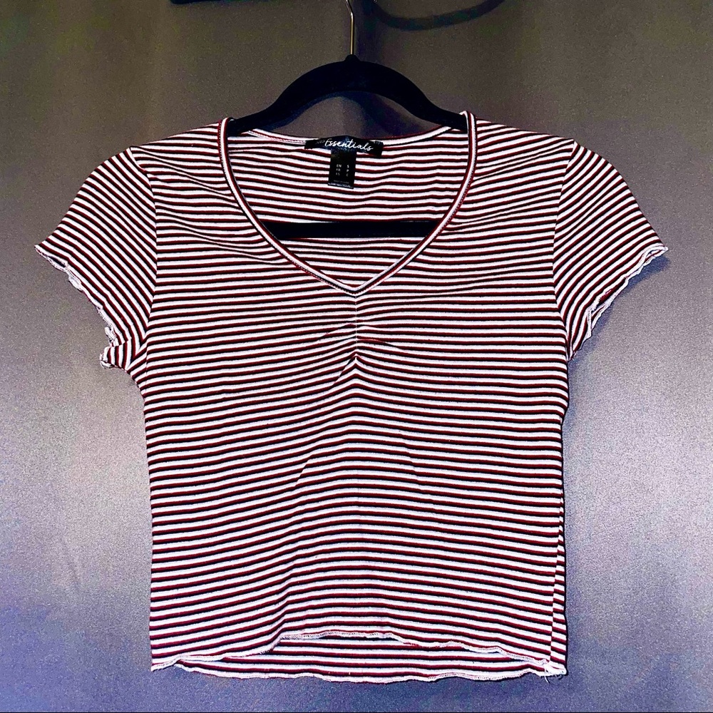 Striped crop top